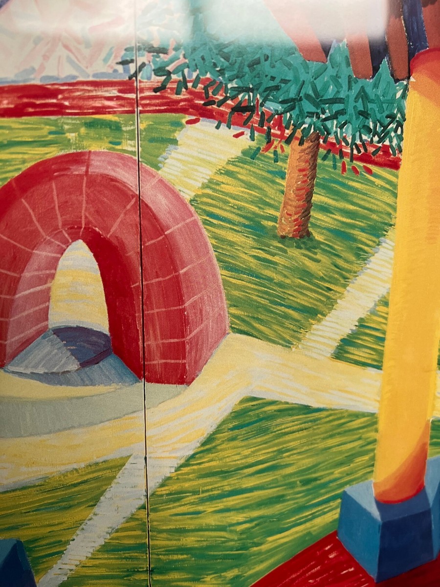 DAVID HOCKNEY 1988 LACMA A Retrospective POSTER Offset Lithograph