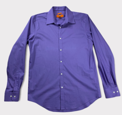 Egara Mens Dress Shirt Purple Slim Fit Spread Collar Buttons Stretch 16 34/35 | eBay Egara Mens Dress Shirt Purple Slim Fit Spread Collar Buttons Stretch 16 34/35 | eBay