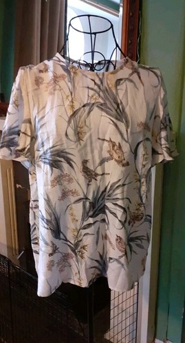 Ladies Bird Design Top UK Size 14 #birddesigntop #top #birddesign