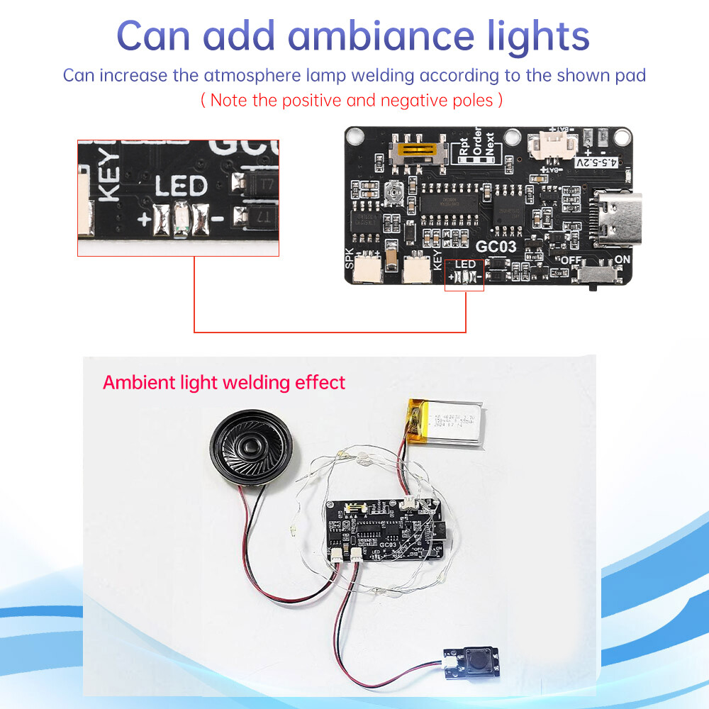 8M Greeting Card Recordable Voice Chip Music Box Sound Module DIY ...
