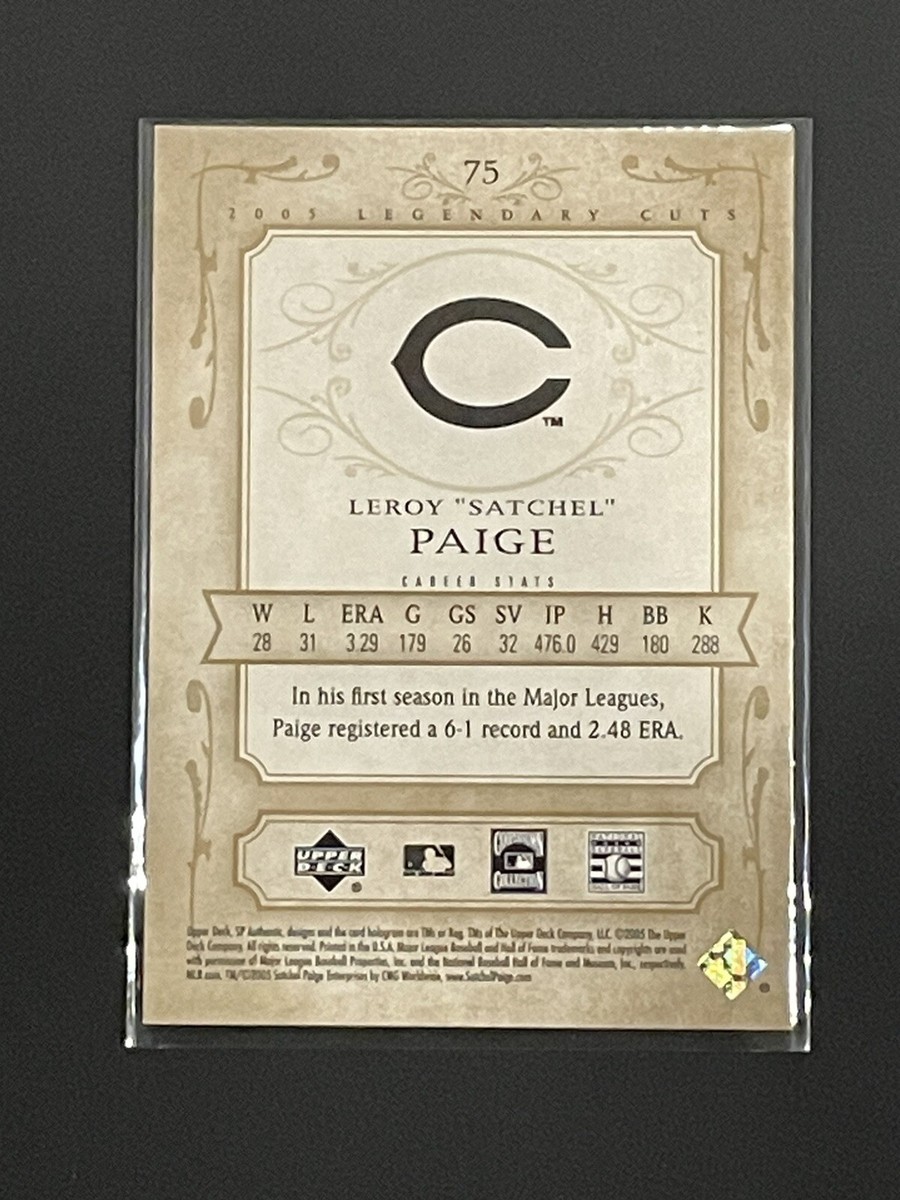 Satchel Paige 2005 Upper Deck SP Legendary Cuts Cincinnati Reds