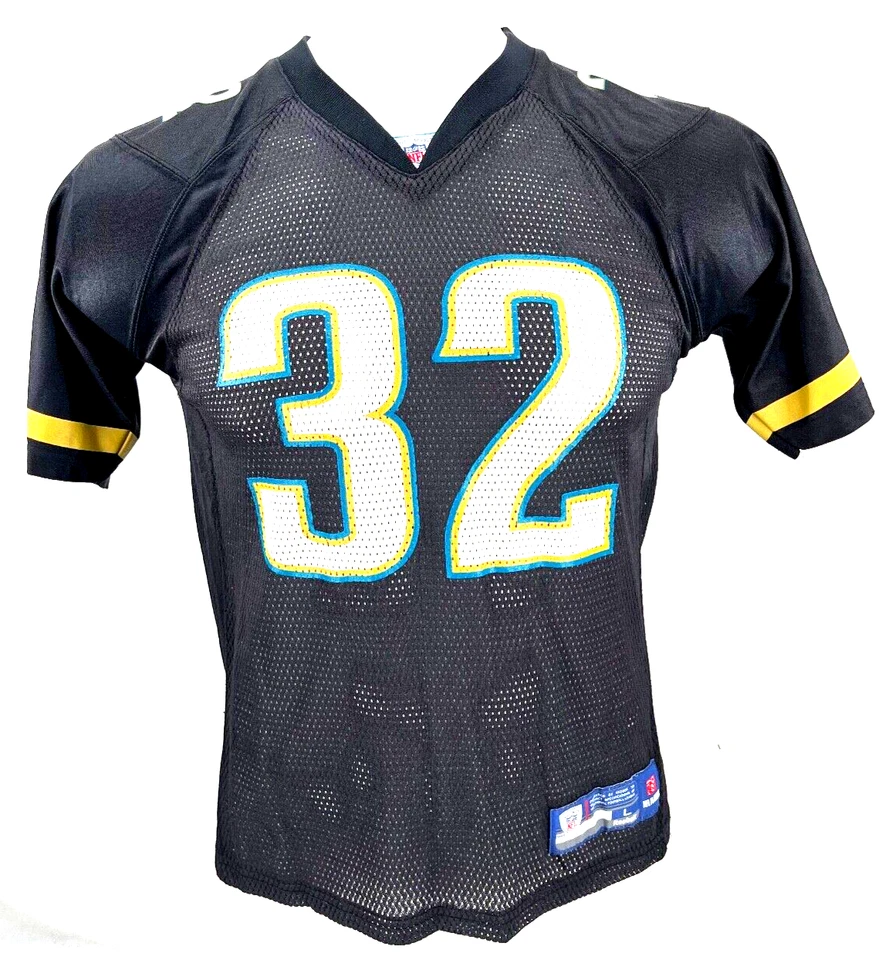 Camiseta de fútbol americano negra juvenil Jacksonville Jaguars Reebok Maurice Jones-Drew #32 L Foto 2 de 4