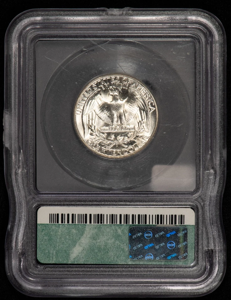 1944-D 25c Silver Washington Quarter - Flashy Frosty - ICG MS 67 - SKU-X4437 - Image 2 of 4