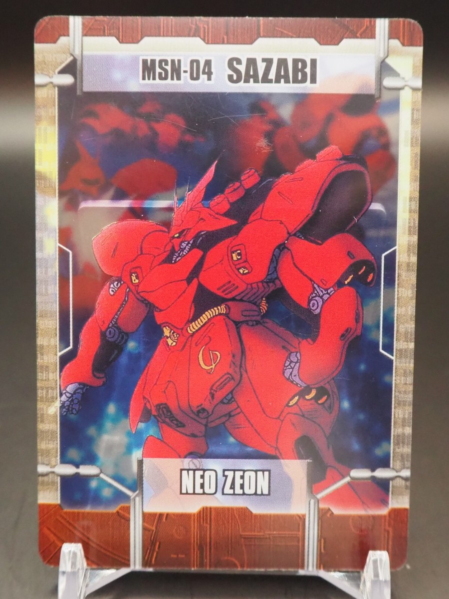 MSN-04 Sazabi Gundam 9-04-121 Trading Card TCG Wafer Morinaga D038