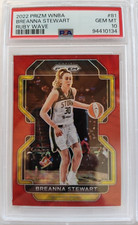 2022 Prizm WNBA Breanna Stewart #81 Ruby Wave PSA 10!