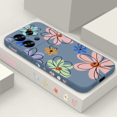 For Xiaomi Redmi Note 14 13 12 11 Pro Poco 13T 11T Soft TPU Flower Case Cover