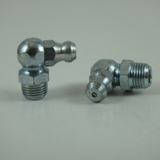 M8 x .75mm 90 Degree Metric Grease Zerk Nipple Fitting 2 pcs