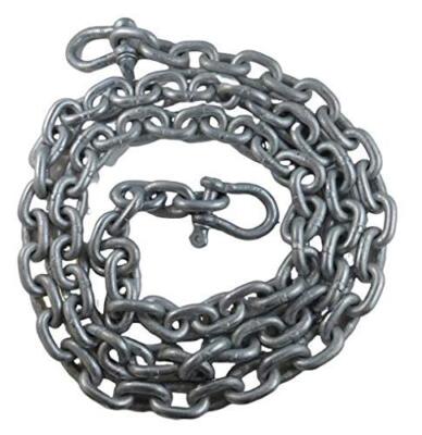 US Galvanized Windlass 3/8'' x 40' ISO G4 Anchor Chain HDG with Galv Shackles