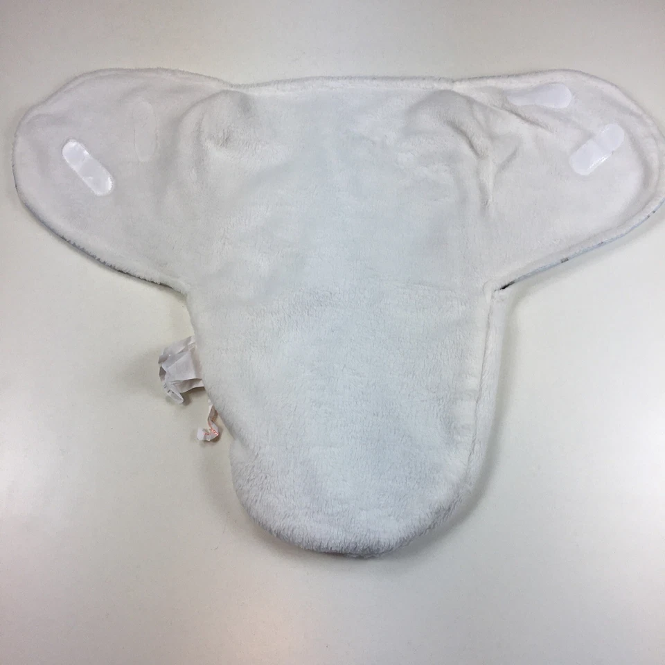 Mantas y Beyond Bolso de Vellón Azul Blanco Elefante Unisex Nb / 0-6 Meses  Foto 4 de 4