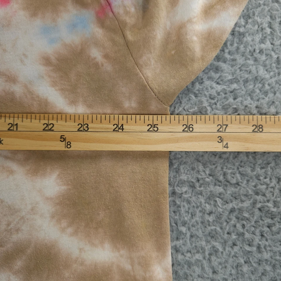 ACDC рубашка женщин XL коричневый розовый синий галстук краситель высокого напряжения вырез укороченный футболка - Изображение 4 из 4