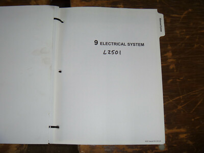 Kubota L2501 Tractor Electrical Wiring Diagram Manual | eBay