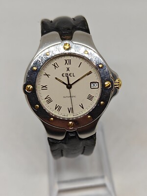 Ebel Sportwave, automatic - E6120631 - Edelstahl und Leder, 36mm