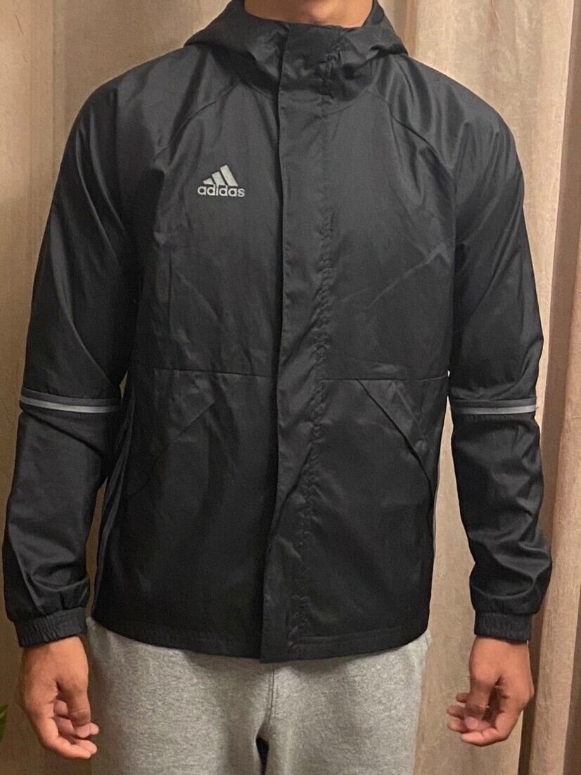 Super Rare Adidas Originals Jacket Windbreaker Glanz Cal Surf Gray YL Men  Small