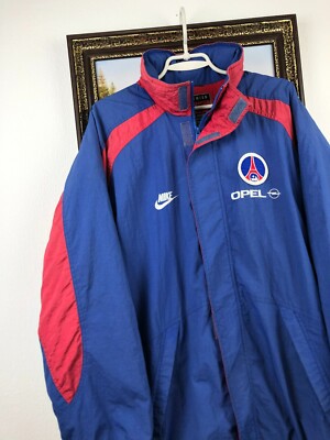90s NIKE PARIS SAINT-GERMAIN ウォーム ジャケット Vintage 90's Paris Saint-Germain PSG Football Jacket Soccer Nike