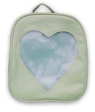 Ita Bag - Green Heart Window Back Pack Anime Manga NEW