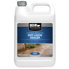 BEHR 1 Gallon Wet Look Sealer Clear Concrete Sealer Vertical & Horizontal