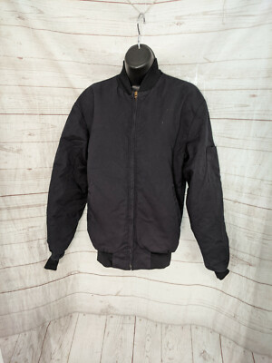 Horace Small Uniform Bomber Jacket Zipper Front Dark Navy Women's Size S - RG