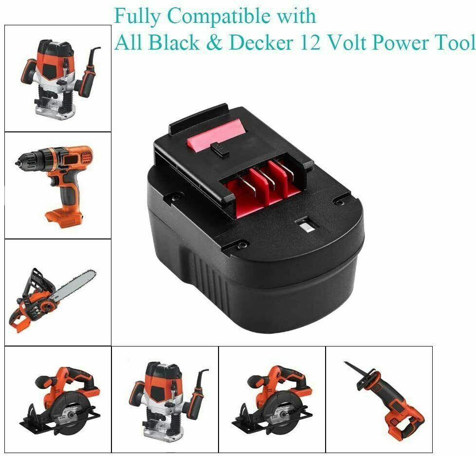 12V FSB12 Battery/Charger For Black and Decker HPB12 A12 A1712