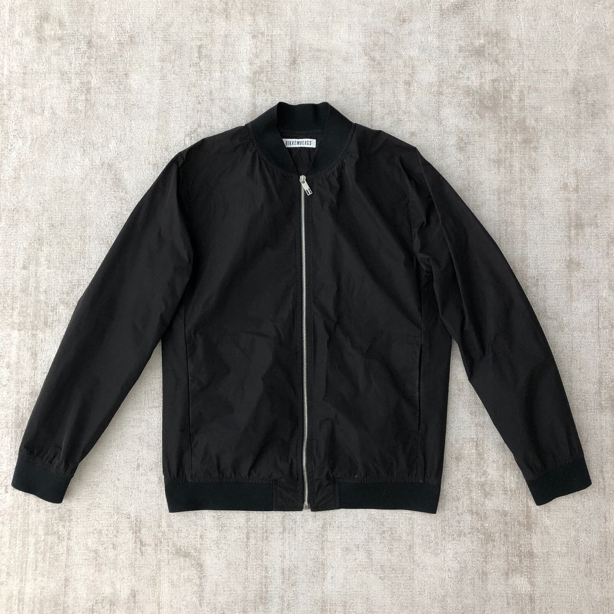 BIKKEMBERGS Men's Unlined Black Jacket