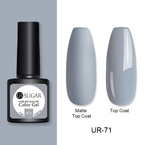 UR SUGAR 172 Colors UV Gel Polish Glitter Purple Top Base Gel Gel Varnish 7.5ml - Picture 68 of 119