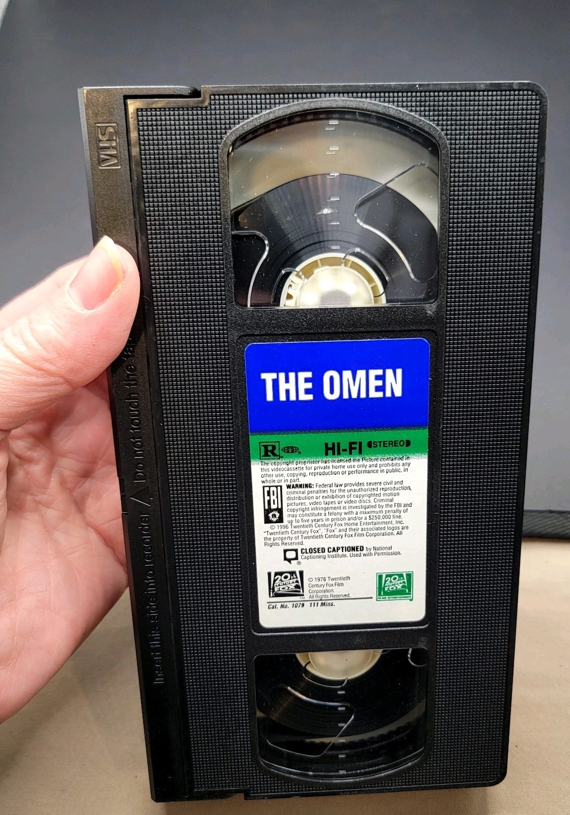 The Omen VHS Movie VCR Video Tape Used  Lee Remick Gregory Peck Horror thumbnail 7