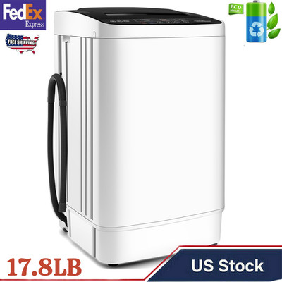 Portable Washing Machine 20/17.8lbs Capacity Full-Automatic Washer Machine Home!