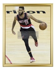 ALLEN CRABBE PORTLAND TRAIL BLAZERS NBA 2017 8X10 GOLD FRAMED PHOTO