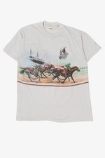 Vintage Kentucky Derby Wrap Around Single Stitch T-Shirt (1990s)