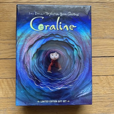 CORALINE WIDESCREEN LIMITED EDITION GIFT SET DVD BRAND NEW SEALED 2009
