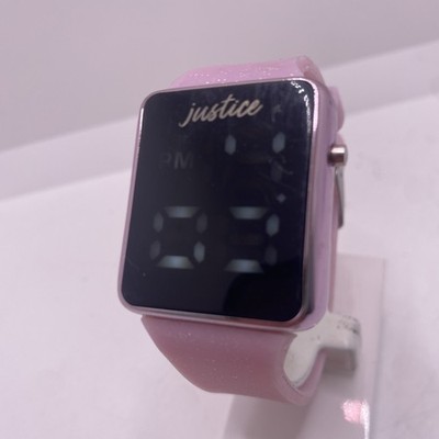 Justice Womens Teens Pink Digital Watch New Battery