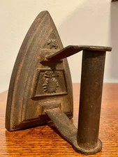 Vintage SUN #14 Sad Iron - Antique Laundry Smoothing Iron - Cast Iron
