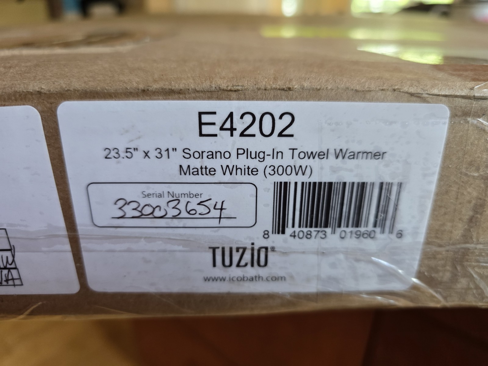 Ico Bath Tuzio Sorano 23.5" x 31" Towel Warmer Matte White Plug-in $2300 