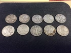 Liberty Walking Silver Half Dollars Lot of 10 Circulated 1941-1945 Lot #2