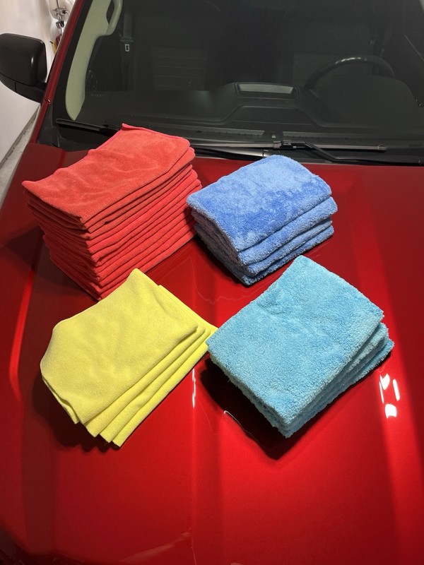 Lot Of 25 Car Wash Microfiber Drying Towels From The Rag Co & Microfiber Madness