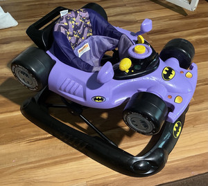 KidsEmbrace Batgirl Baby Activity Walker Car Style Purple Black Yellow