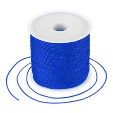 0.8mm Nylon String for Bracelets, 44 Yards Nylon Beading Thread Dark Blue