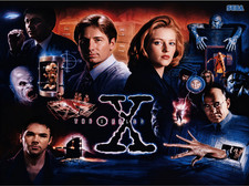 Sega X-Files  Pinball Machine  Translite Orig...