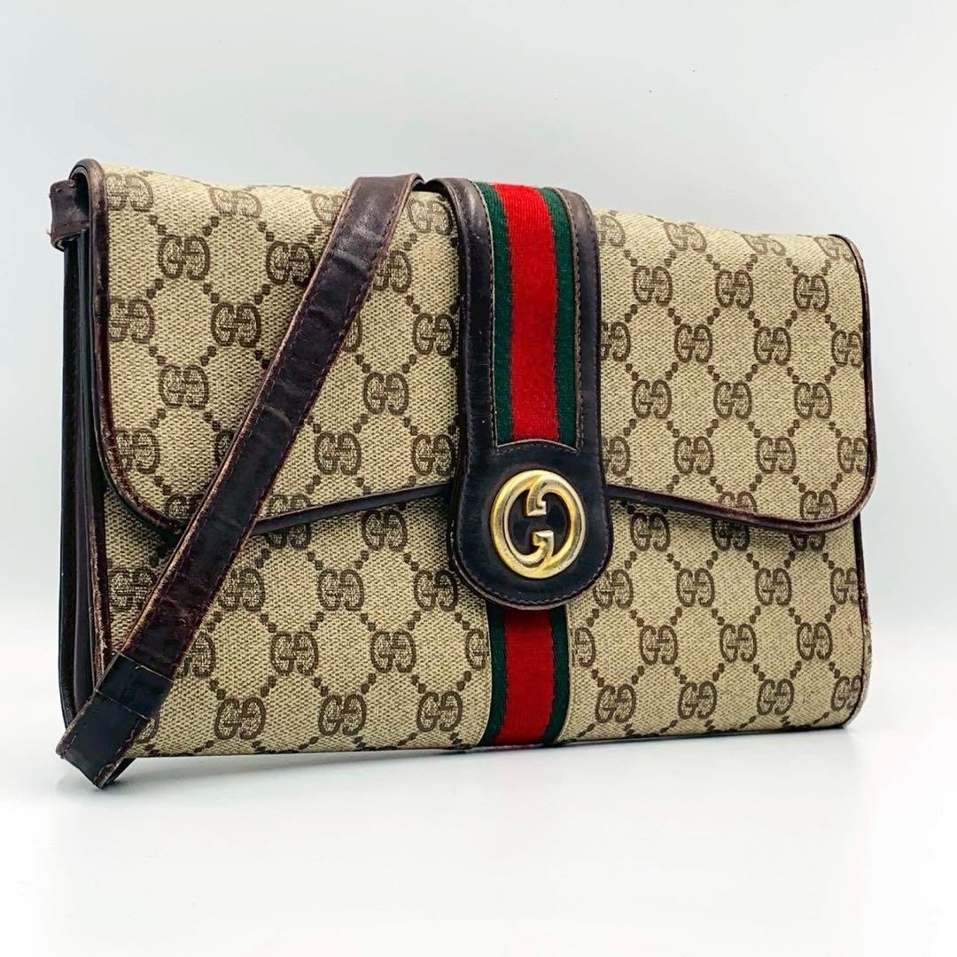 Gucci Y2K GG monogram shoulder bag vintage Japan import
