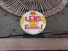 Ancien autocollant football RC Lens  avec radio europe 1