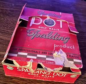 RARE ! Vintage Antique SPALDING DOT GOLF BALLS L@@K !!! 3 Sleeves