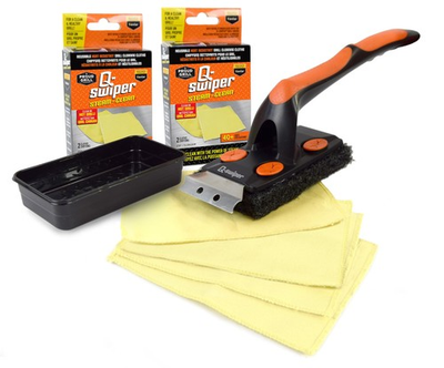 #ad #ad Q Swiper XL Steam Clean Grill Cleaning Value Set Bristle Free Brush with Sc... $46.84