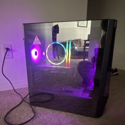 MSI Gaming Desktop Tower PC Black, NVIDIA GeForce RTX 3060, 13th gen i5 cpu