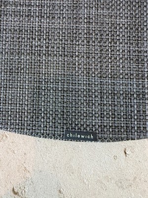 Chilewich Mini Basketweave Oval placemat cool gray. Set of 4 MSRP
