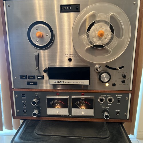 TEAC A-4010S Automatic Reverse Reel to Reel Tape Recorder Tested & Works