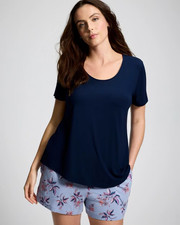 SOMA Cool Nights Short Sleeve and Short Pajama Set