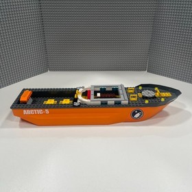 Lego 62791 Boat Hull (Orange) + Top 54101 (Dark Bluish Gray) Arctic Icebreaker