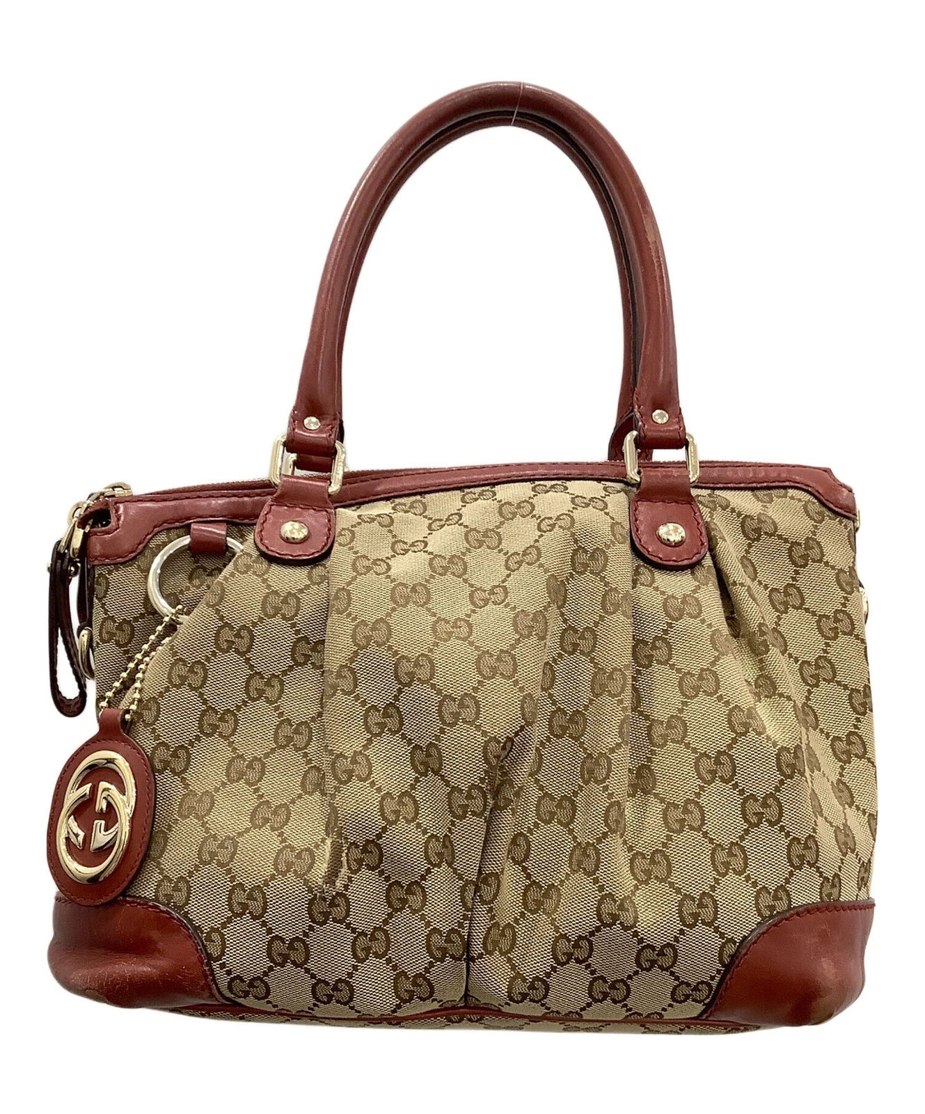 Gucci — Gucci Diamante Suki Handbag 247902 Beige #TFB6395
