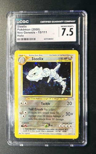 Steelix (Unlimited) graded CGC 7.5 for sale on eBay