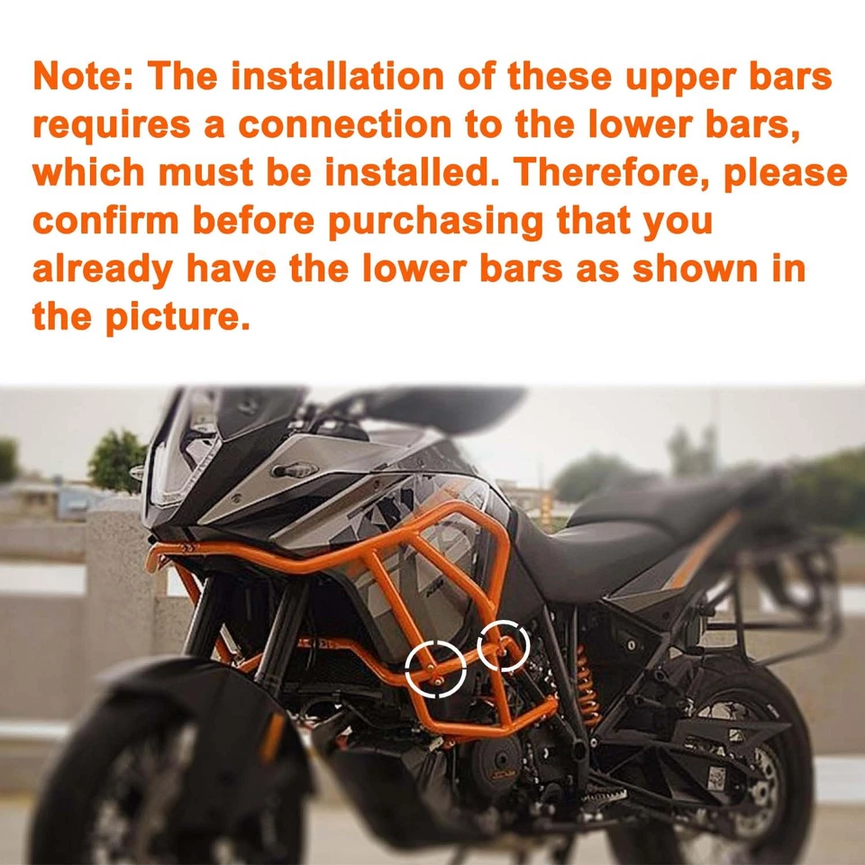 Crash Bar For Adventure 1050 1190 1090 Engine Guard Protector 2015 2017 WOLFLINE - Image 2 of 4