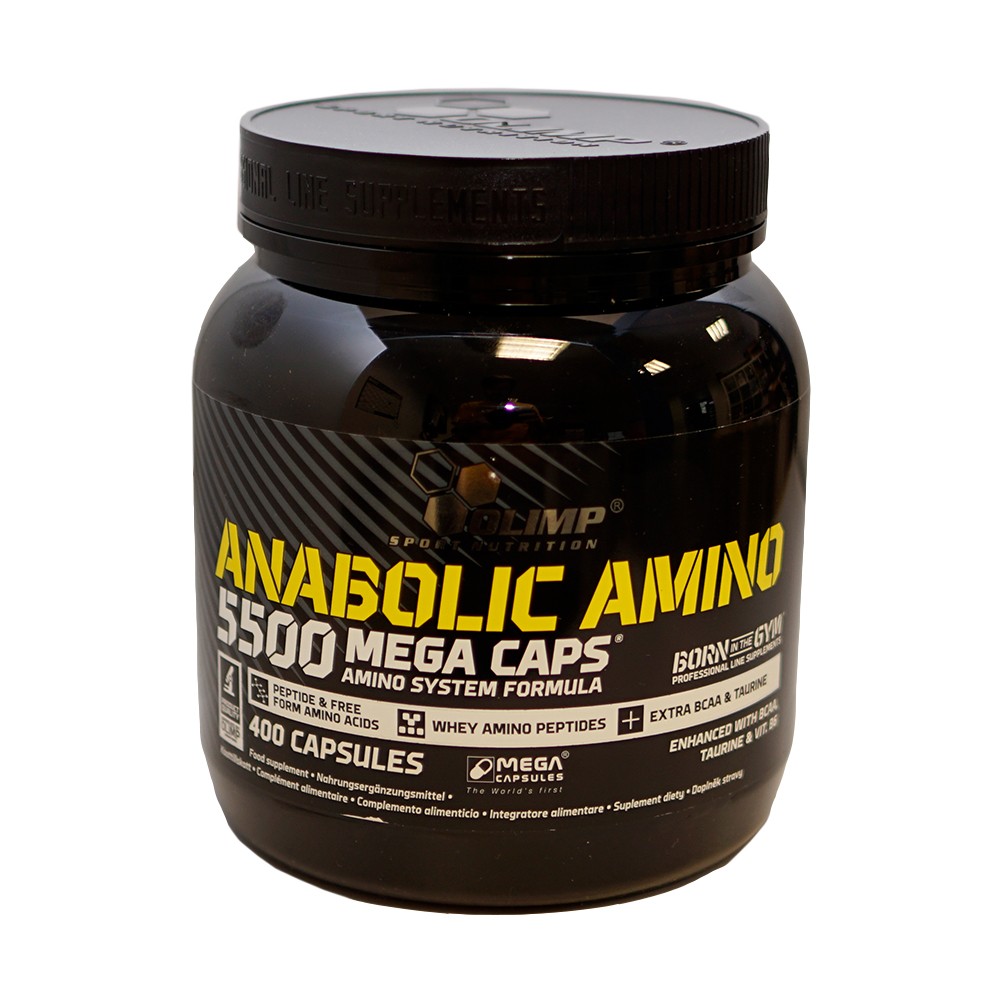 (80,20 EUR/kg) Olimp Amino BCAA 5500 Mega Caps 400 Kapseln Dose Aminosäuren